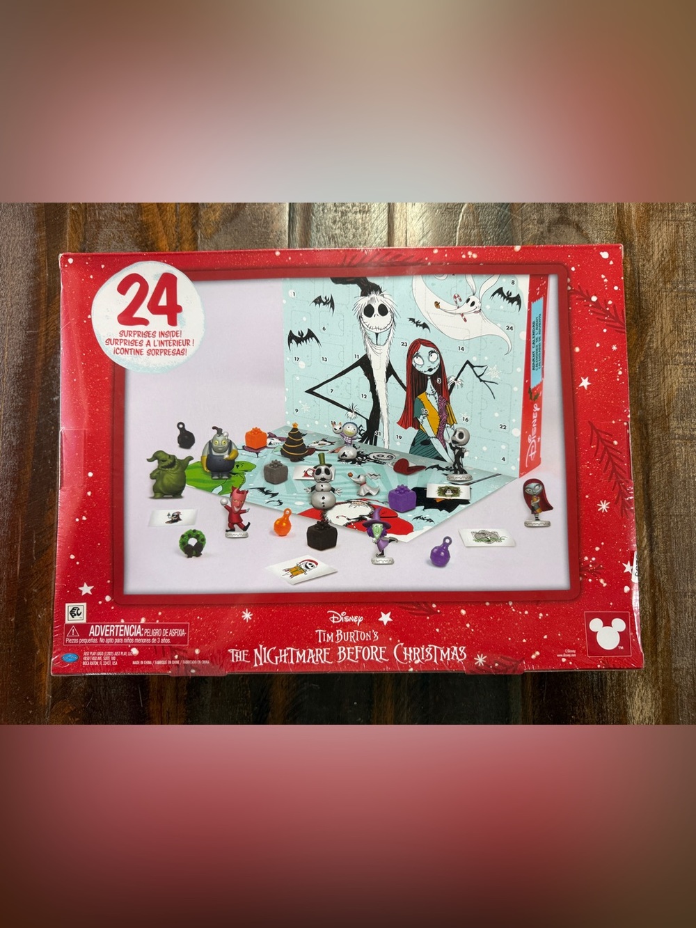 Disney Nightmare Before Christmas 24 Piece Advent Calendar Sealed NIB